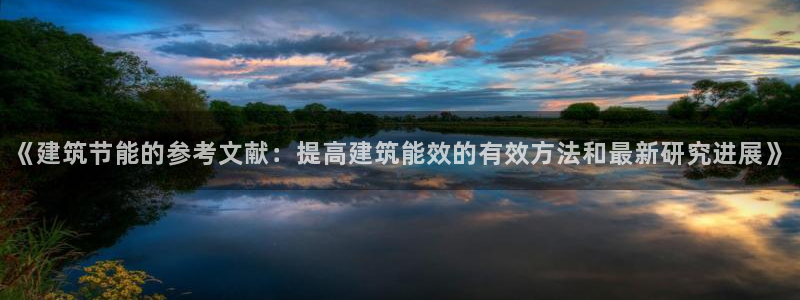 e尊国际是干什么的：《建筑节能的参考文献：提高建筑能效的有效方法和最新研究进展》