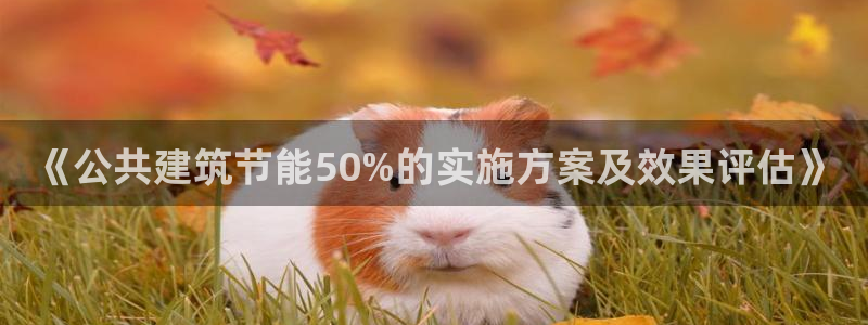 e尊国际7779：《公共建筑节能50%的实施方案及效果评估》