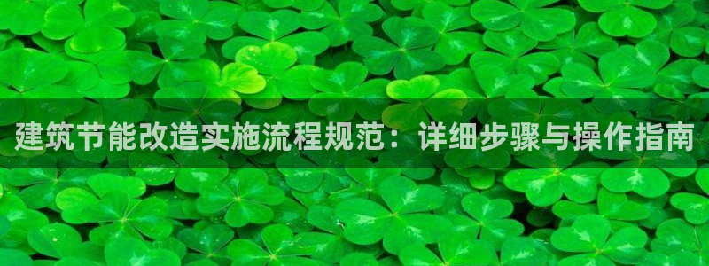 e尊平台：建筑节能改造实施流程规范：详细步骤与操作指南