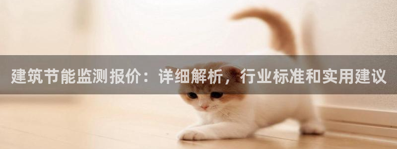 e尊体育：建筑节能监测报价：详细解析，行业标准和实用建议