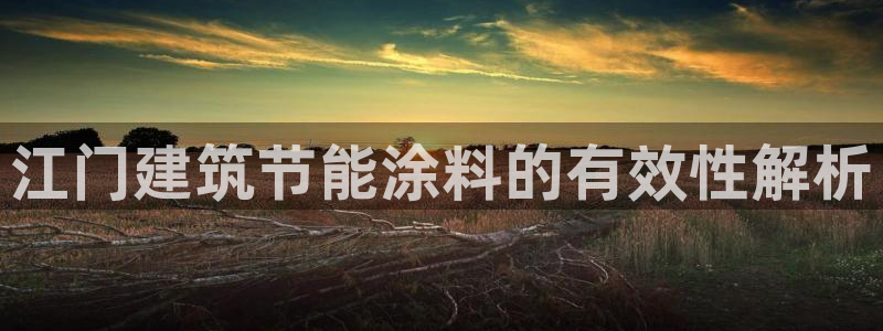 e尊国际官网app：江门建筑节能涂料的有效性解析