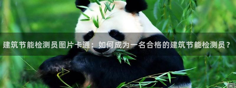 e尊国际客服：建筑节能检测员图片卡通：如何成为一名合格的建筑节能检测员？