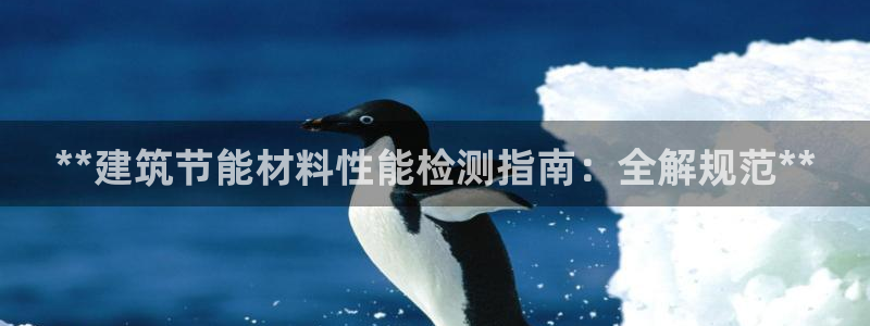 e尊国际平台：**建筑节能材料性能检测指南：全解规范**