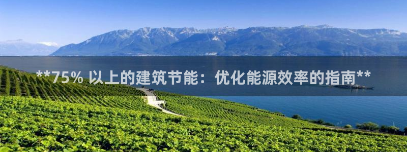 e尊国际客户端：**75% 以上的建筑节能：优化能源效率的指南**