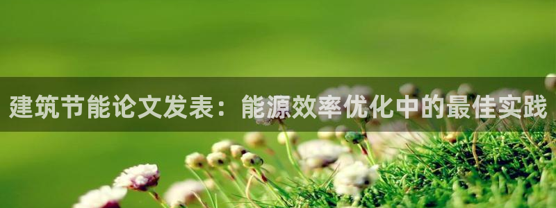 尊亿娱乐国际官网：建筑节能论文发表：能源效率优化中的最佳实践