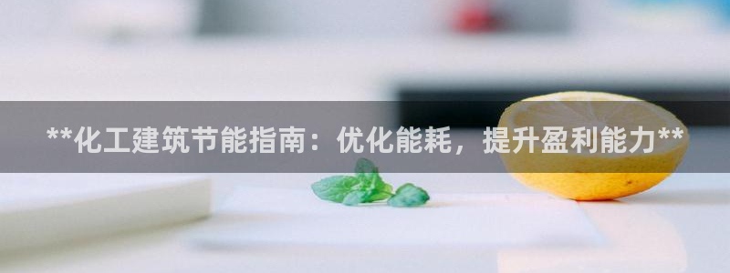 E尊国际网站：**化工建筑节能指南：优化能耗，提升盈利能力**