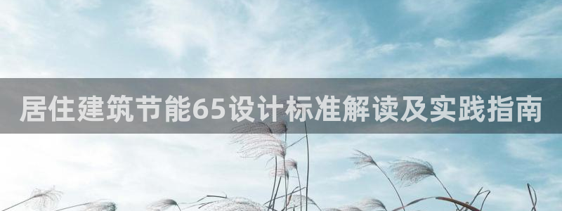 e尊国际娱乐官网下载：居住建筑节能65设计标准解读及实践指南