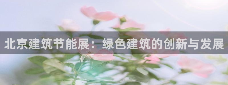 e尊体育：北京建筑节能展：绿色建筑的创新与发展