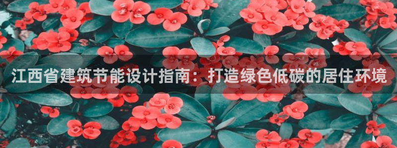e尊国际客户端下载：江西省建筑节能设计指南：打造绿色低碳的居住环境