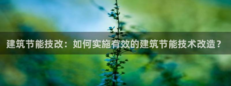 e尊国际娱乐官网地址：建筑节能技改：如何实施有效的建筑节能技术改造？