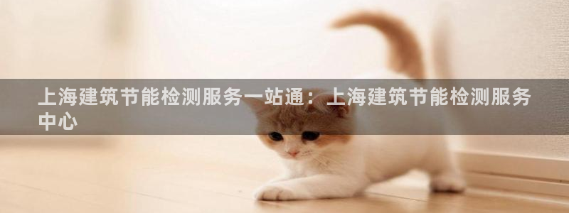 e尊国际7779：上海建筑节能检测服务一站通：上海建筑节能检测服务
中心